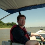 Kjell on the boat ride.